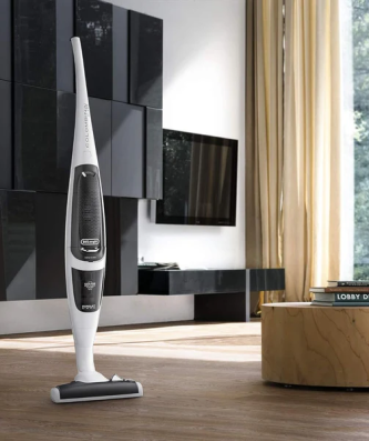 Aspirateur balai sans sac de 1L Colombina Class blanc noir Delonghi