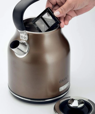 bouilloire électrique de 1,7L sans fil 2000W bronze Ariete