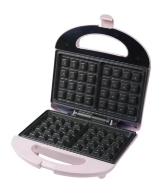 Bestron Asw401p - Gaufrier Au Design Retro Pour Des Gaufres De Bruxelles, Sweet Dreams, Pour 2 Gaufres, 700 W, Rose Bestron