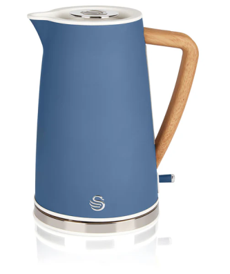 Bouilloire électrique 1,7L Ultra Rapide Sans Fil Design Moderne Nordic 2200 Bleu SK14610BLUNEU