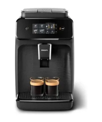 Machine A Café Expresso A Café Grains Ep1200 - Noir Mat - Avec Broyeur - 2 Boissons - Ecran Tactile - Aquaclean Philips