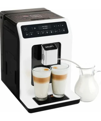Ea890110 Evidence Machine A Cafe A Grain, Broyeur Grain, Cafetiere Expresso Cappuccino Espresso, 2 Tasses, Fabrique En Fra Krups