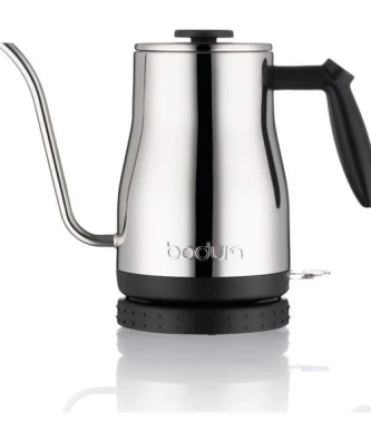 Bodum - Bistro Bouilloire Electrique A Long Bec, 1.200 W, 1.0 L, Inox Bodum