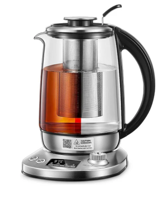 Bouilloire électrique de 1,7L avec 9 préréglages de TempéRature 2200W gris Vendos85