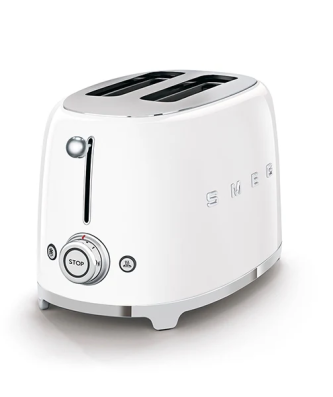 Toaster 2 tranches 950 W TSF01WHEU blanc Smeg