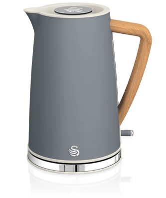 Bouilloire électrique 1,7L Ultra Rapide Sans Fil Design Moderne Nordic 2200 Gris SK14610GRYNEU