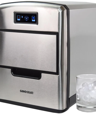 Machine à glaçons numérique en acier inoxydable avec écran LCD Syntrox