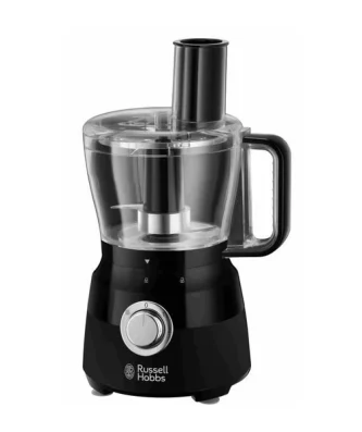 Robot Multifonction - - Matte Black 24732-56 - 600 W - Bol 2,5 L - Lames Inox - Disque Réversible - Noir Mat Russell Hobbs