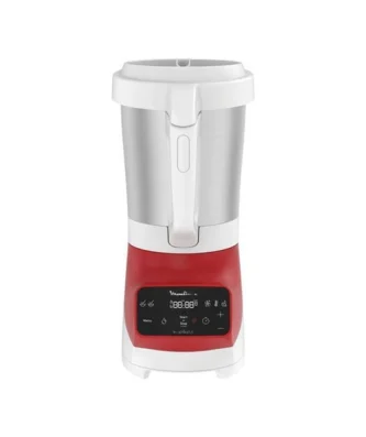 Moulinex soup&plus blender chauffant, capacité utile 2 l, 5 vitesses, ecran tactile, livre recettes, Moulinex