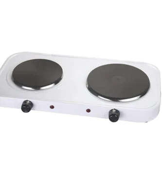 plaques de Cuisson électrique double 1000 - 1500W blanc Vendos85