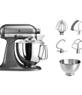 Robot pâtissier Artisan tête inclinable 4,8 L 300 W gris étain 5KSM175PSEMS + accessoires Kitchenaid