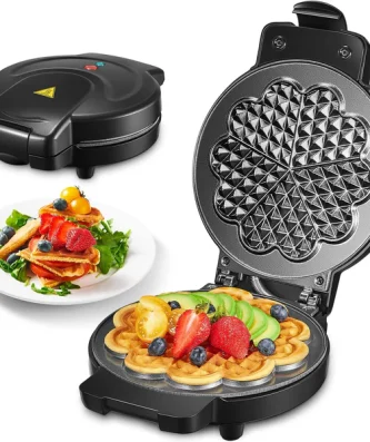 Gaufrier Professionnel éléctrique 900W noir Vendos85