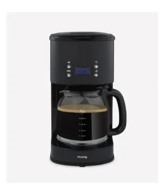 Cafetiere Programmable - Hkoenig - Mg32 - 1,5 L (12 Tasses) - 1000 W - Ecran Lcd - Maintien Au Chaud - Noir Et Acier Inoxydable Hkoenig