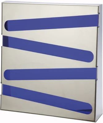 Support compatible avec les capsules Nespresso, 32 dosettes, Acier inoxydable, ZIG ZAG Don Hierro