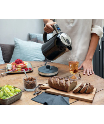 bouilloire électrique de 1,7L 2400W noir onyx argent Kitchenaid