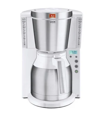 Melitta Cafetiere Look Iv Therm Timer 1011-15 Blanc/acier Brosse Melitta