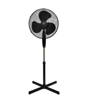 Ventilateur Sur Pied Oceanic - 45w - Diametre 40 Cm - Hauteur Reglable - Oscillation - Noir Oceanic