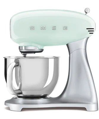 Robot sur socle vert d'eau 800 W SMF02PGEU Smeg