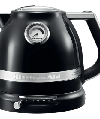 bouilloire électrique de 1,5L 2400W noir onyx argent Kitchenaid