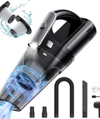 Aspirateur de table sans fil rechargeable 8000PA gris noir Vendos85