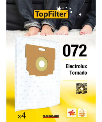 Lot de 4 sacs aspirateur Tornado Premium TopFilter