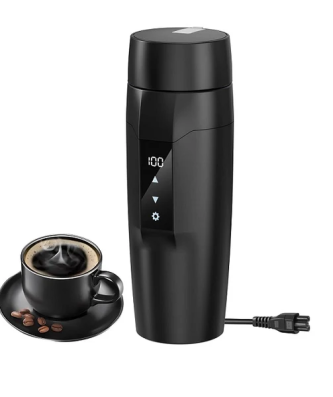 Mini Bouilloire électrique de Voyage de 0,35L 3 en 1 noir Vendos85