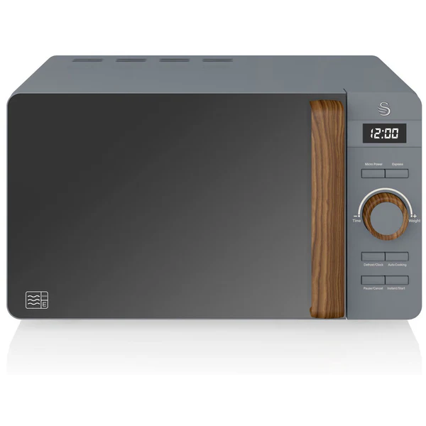 Micro-ondes Digital 20L Design Moderne Nordic 800 Gris SM22036GRYNEU