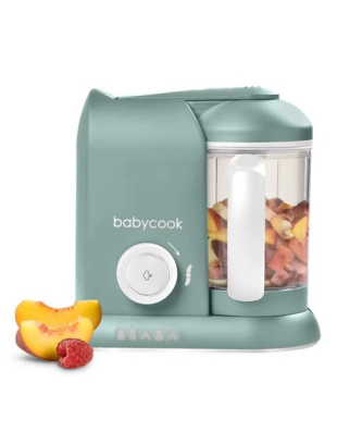 Beaba, Babycook Solo, Robot Bebe 4 En 1, Cuiseur, Mixeur - Eucalyptus Beaba