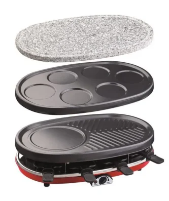 H.koenig Rp418 Appareil A Raclette 8 Personnes - Rouge Hkoenig