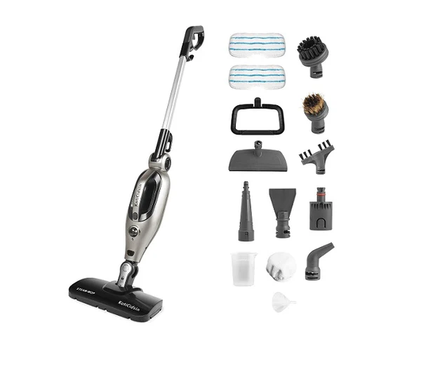 Balais vapeur 14 en 1 1500W gris noir Vendos85