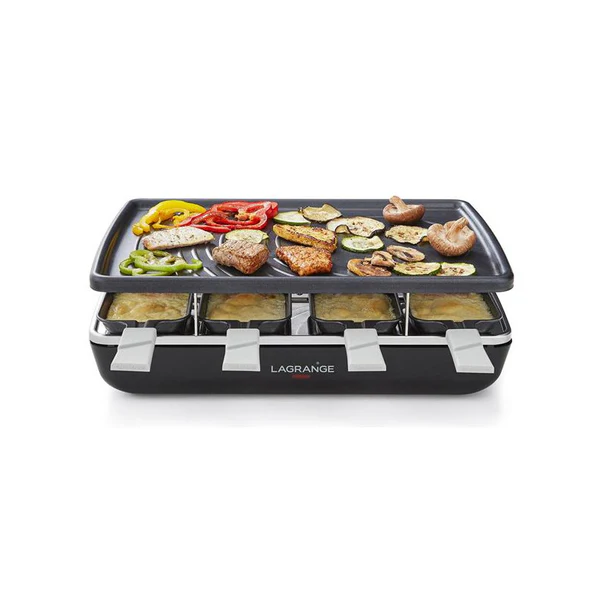 Raclette 8p Grill Crepe 1200w Noir - 179301 Lagrange