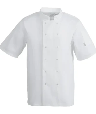 Veste de cuisine mixte Whites Vegas manches courtes blanche