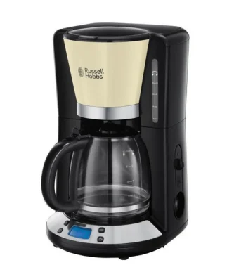 24033-56 - Cafetiere Programmable Colours Plus - Technologie Whirltech - 15 Tasses - 1100 W - Creme Russell Hobbs