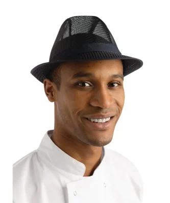 Chapeau Trilby bleu marine M