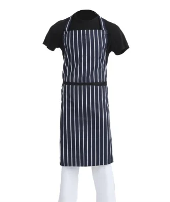 Tablier bavette Whites rayé marine et blanc XL