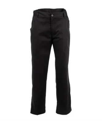 Pantalon de cuisine mixte Chef Works Professionnel chevrons noirs L