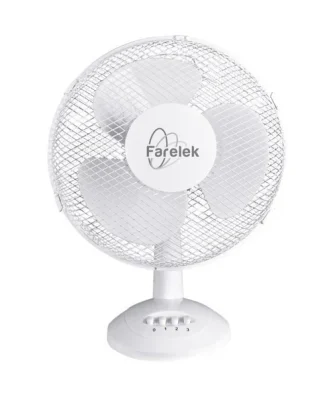 Miami 30 - Ventilateur A Poser ø30cm 40w Blanc Oscillant Farelek