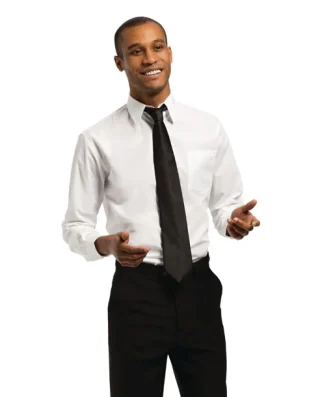 Chemise mixte Uniform Works manches longues blanche L