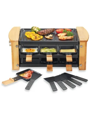 Raclette grill 6 poêlons 900 W Kitchen Chef Professional