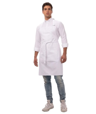 Tablier bavette Chef Works blanc
