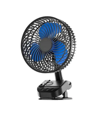 Ventilateur USB de Clip avec batterie Rechargeable 10000mAh noir Vendos85