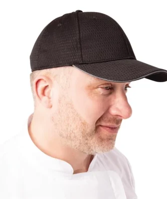 Casquette baseball Cool Vent Chef Works noire et grise