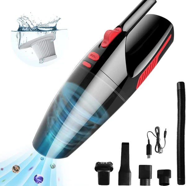 Aspirateur de table sans fil 120W rouge noir Vendos85