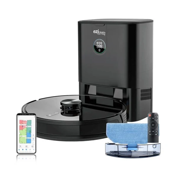 Robot Aspirateur Laveur Connecté Avec Base Aspirante Eziclean I-bot Z7 Smart - 240 Min - 3kpa - 300m² - 3l Eziclean