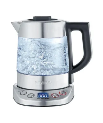 Bouilloire Verre 1l 3000w Th° 400 A 100°c Inox Noir - 3473 Severin