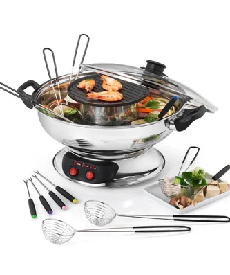 Appareil à fondue asiatique 1950 W KCP.FOND-ASIA Kitchen Chef Professional