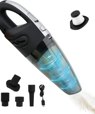 Aspirateur de Table sans Fil 2200mAh Rechargeable par USB gris noir Vendos85