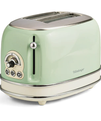 Grille pain 2 fentes Vintage Verde 810 W Ariete 155 Ariete