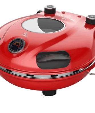 Four à Pizza électrique 420 ℃ 1200W rouge Vendos85