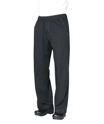 Pantalon de cuisine mixte Baggy Chef Works noir L